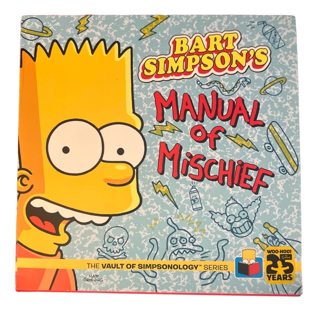 Bart Simpson’s Manual Of Mischief The Simpsons HardCover Book, 1st Ed, BRAND NEW